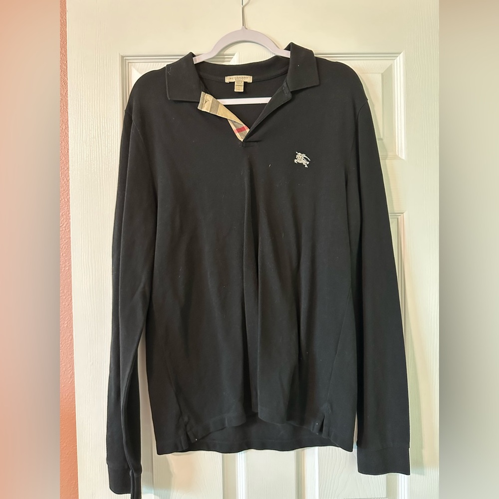 Burberry Brit Large Long Sleeve Polo Shirt